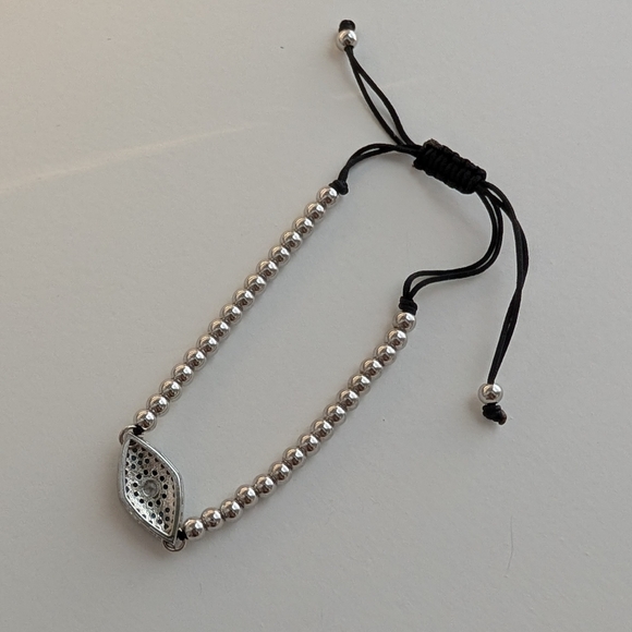 Sterling Silver Evil Eye Bracelet - Picture 4 of 5